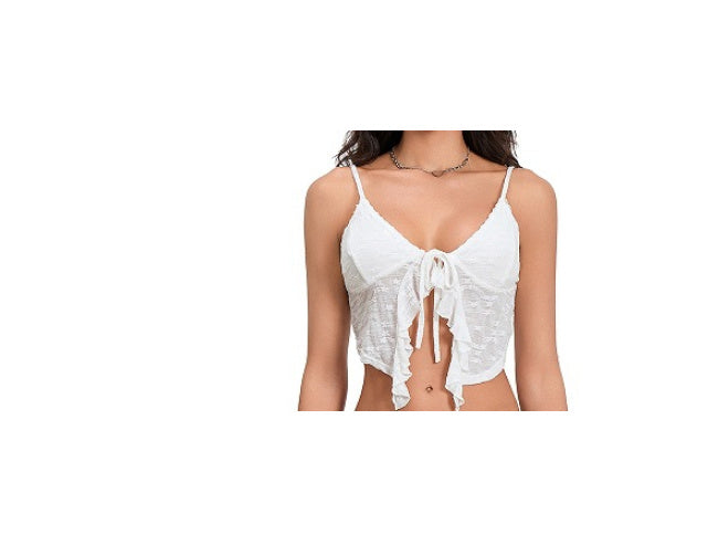 Flower Lace Suspender Top For Women