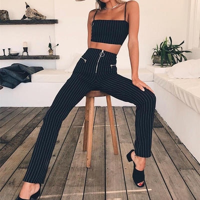 BUSINESS WOMAN 2 PIECE PLAID SET