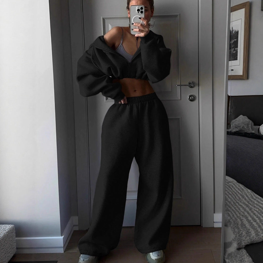 Long Sleeve Sports And Leisure Sweater Suit Two-piece Set