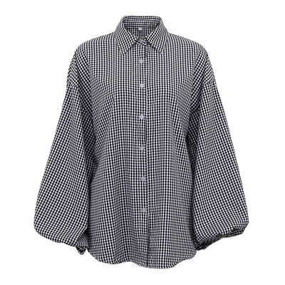 Women's Long Sleeve Plaid Elegant Commuter's All-matching Shirt