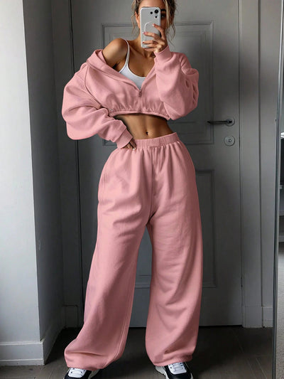 Long Sleeve Sports And Leisure Sweater Suit Two-piece Set