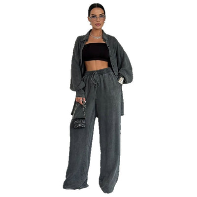 Women's Loose Casual And Comfortable Denim Fashion Suit