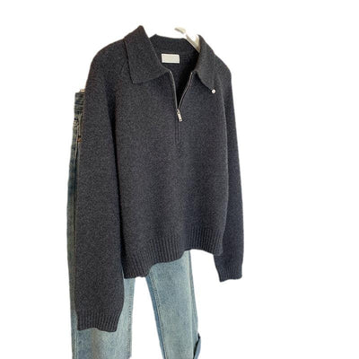 Lapel Small Sweater Outerwear Top Women