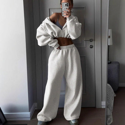 Long Sleeve Sports And Leisure Sweater Suit Two-piece Set